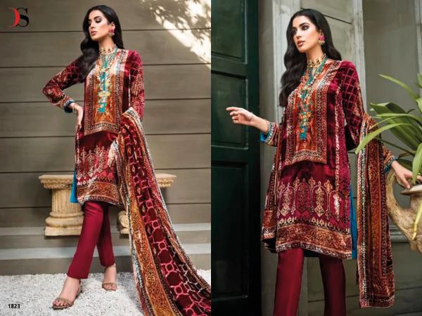 Deepsy Pure Joy Of Winter Velvet Pakistani Salwar Suits Collection